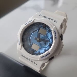 Like New Casio G-Shock Baby G White And Blue Watch (GA-150MF-7ACR)